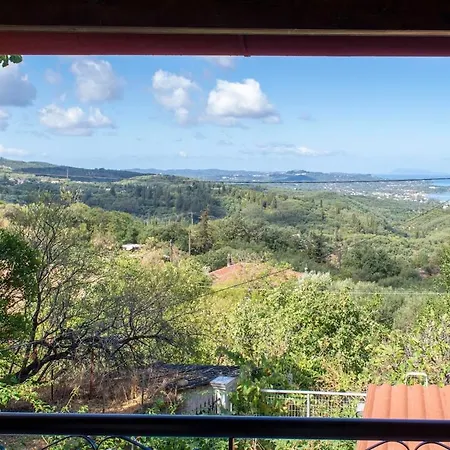 Corfu Hideaway With Sunset Balcony & Adriatic View Ferienhaus Kerasa